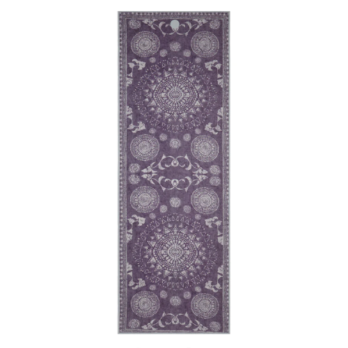 Manduka Yogitoes Skidless Yoga Mat Towel - Geija Purple 2.0 - 71inch